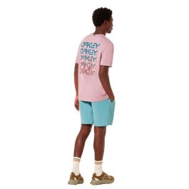 Camiseta de Manga Corta Hombre Oakley B1B Repeated Rosa 13-14 Años