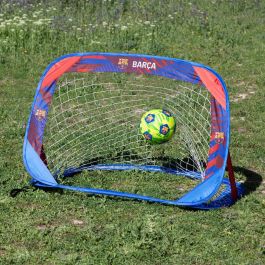 Set de 2 porterías de fútbol F.C. Barcelona 120 x 80 x 80 cm (2 Unidades)
