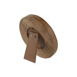 DKD Home Decor Marco de Fotos 10x10 Natural Mango y Cristal 20x20 cm