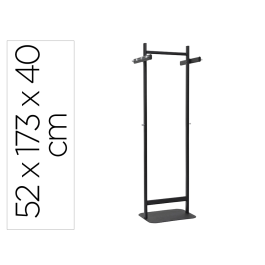 Maul Perchero de Pie Metálico Negro con 8 Colgadores 52x180x40 cm Precio: 118.49999964. SKU: B19EVKFACE