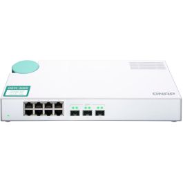QNAP QSW-308S Switch No Administrado 8 Puertos Gigabit Ethernet + 3 Ranuras SFP+ 10G