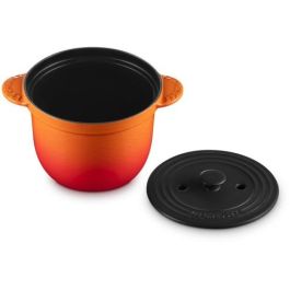 Le Creuset Cocotte de Hierro Fundido Esmaltado Redonda 18 cm, Color Volcánico