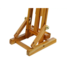 Liderpapel Caballete de Pintor de Sobremesa en Madera de Pino Barnizado, Certificado FSC, 34x16x13 cm