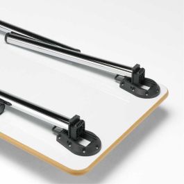 MANART Art.253R Pata Plegable de Mesa TILDA, Ø50mm, Altura 710mm Regulable +/-20mm, Acabado Cromado en Hierro