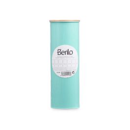 Escobillero Metal con Tapa de Bambú Menta - Berilo 9.5x27.2x9.5 cm (6 Unidades) Escobillero Metal con Tapa de Bambú Menta - Berilo 9.5x27.2x9.5 cm (6 Unidades)