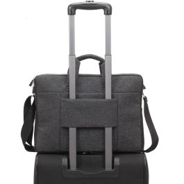 Rivacase 8831 Lantau - Maletín Toploader 15.6" para Portátil MacBook Pro 16, Poliuretano/Poliéster Reciclado, Gris