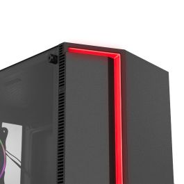 NOX Infinity Gamma Midi Tower Gaming ARGB, Chasis con Cristal Templado, USB 3.0 y Compatibilidad ATX - Negro NOX Infinity Gamma Midi Tower Gaming ARGB, Chasis con Cristal Templado, USB 3.0 y Compatibilidad ATX - Negro