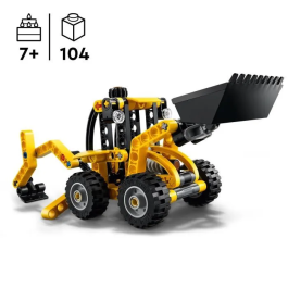 LEGO Technic 42197 Retroexcavadora Set de Construcción y Regalo para Niño de 7 años