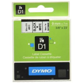 Cinta Laminada para Rotuladoras Dymo D1 41913 9 mm LabelManager™ Blanco Negro (5 Unidades)