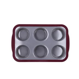 Molde 6 Cupcakes Silicona Reforzado Scarlet Quid 29x18,8x3,8 cm