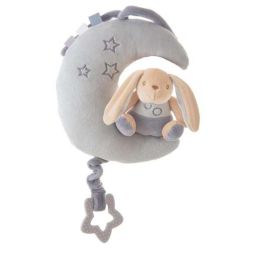 Creaciones Llopis Luna - Caja de Música Peluche Conejo Ely, 22 cm, Gris, Poliéster Precio: 8.79000023. SKU: B1GVVBB3SN