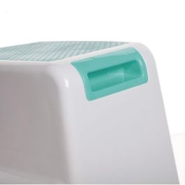 Taburete con escalera - DREAMBABY - 2 UP - Antideslizante y texturizado - Hasta 80 kg para niños y adultos - Aqua