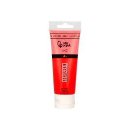Liderpapel Pintura Acrílica Tubo de Plástico 60 ml Rojo Carmín