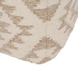 Puf Blanco Natural Lana-Algodón 45 X 45 X 45 cm