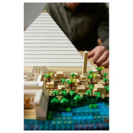 LEGO 21058 Architecture La Gran Pirámide de Giza, modelo de hobby creativo para construir, monumento mundial y decoración
