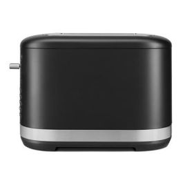Kitchenaid Tostador 5KMT2109 para 2 Rebanadas Negro Mate con Ranuras Extranchas y 7 Niveles de Tueste