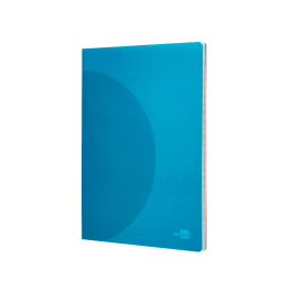 Liderpapel Libreta A4 90gr Pauta 5 2,5mm con Margen y Tapa de Plástico Colores Surtidos 48 Hojas