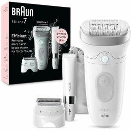 Depiladora eléctrica - BRAUN - Silk-épil 7 - Depilación fácil - Piel suave y duradera - 7-441 - Blanco / Plata Precio: 140.49999942. SKU: B1AQXVSVEY