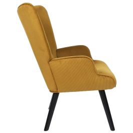 Home Deco Factory Butaca-Sillón Giulia Mostaza Colección Lounge