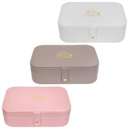 The Concept Factory Joyero Rectangular Emotion Compartimentado Para Casa y Viajes