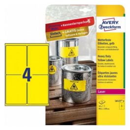 Etiquetas Adh.Impr.Avery A4 Polyester Amarillo C.Romos Laser Caja 8H 99,1X139 Mm 32 Uds.(L6127) Precio: 17.78999959. SKU: B1BPBF4L2L