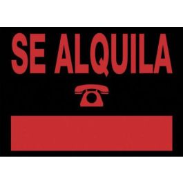Archivo 2000 Cartel "SE ALQUILA" 70x50 cm PVC Negro 6161 NE Precio: 12.50000059. SKU: BIX01C6161NE