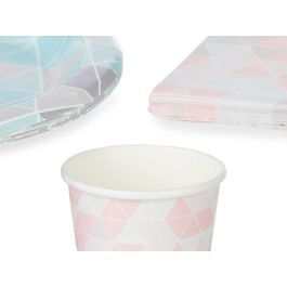 Set 30 Pzs Cumpleaños Rombos Surtidos Arte Regal 23x23.5x10 cm - Papel, Azul, Gris, Rosa, Blanco (12 Unidades) Set 30 Pzs Cumpleaños Rombos Surtidos Arte Regal 23x23.5x10 cm - Papel, Azul, Gris, Rosa, Blanco (12 Unidades)