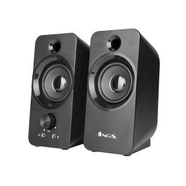 NGS SB 350 Altavoz PC Estéreo 12W con Alimentación USB, Entrada Jack 3.5mm, Micrófono y Salida Auriculares, Plug & Play