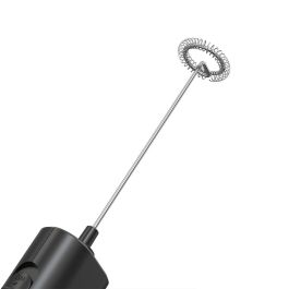 Edm Espumador de leche eléctrico con pilas AA, 14000 rpm, acero inoxidable 304, 3.5x2.25x19.8 cm