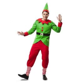 Disfraz elfo gorro, camisa con cinturón y pantalón talla XXL Disfraz elfo gorro, camisa con cinturón y pantalón talla XXL