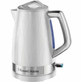 Russell Hobbs 28080-70 Hervidor de Agua Eléctrico Estructura 1.7L, Ebullición Rápida, Ahorro Energía, Base 360°, 2400W - Blanco