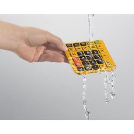 Casio Calculadora WM-320Mt 12 Dígitos, Resistente Agua y Polvo, Amarillo-Negro