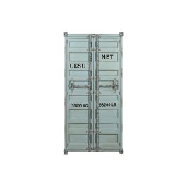 DKD Home Decor Botellero Vintage Azul Celeste Metal y MDF 41 x 157.5 x 76.5 cm