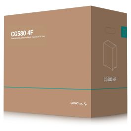 DeepCool CG580 4F, Midi Tower, ATX, ITX, micro ATX, Negro, 7 Ranuras, 3 Ventiladores, 140mm, 41cm GPU, 21cm PSU, 17.6cm CPU