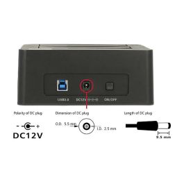 DeLOCK Docking Station 62661 para 2 Unidades de Disco Duro SATA III de 2.5" o 3.5" a USB 3.2 Gen 1 (5 Gbit/s) - Negro
