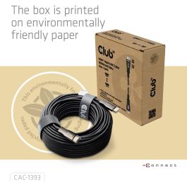 Club 3D CAC-1393 Cable HDMI a HDMI 2.1 Óptico Activo 8K60Hz UHD 50 Metros Negro