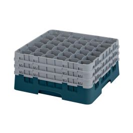 CAMBRO - 36S738-186 - Cesta de lavado 36 comp. 3 alturas - 7,2 cm Ø máx. - alt. máx. 20 cm - 50 x 50 x 22,5 cm - Azul marino Precio: 76.59000041. SKU: B1KCJEMHGC