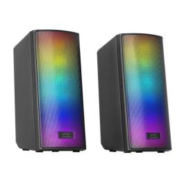 Mars Gaming MSRGB2 Altavoces Gaming 2.0 Bluetooth 5.3, 15W Potencia, DSP Sonido Envolvente, Iluminación RGB Full Mesh, Negro. Precio: 18.8899997. SKU: B1FCJTFARD