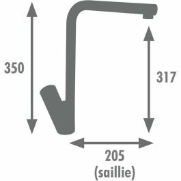 Edouard Rousseau EDO3047404062958 Mezclador de Fregadero Cromo con Aireador Invisible Patty