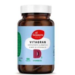 El Granero Vitagran D3 Vitamina D3 Complemento Alimenticio 100 Cápsulas Precio: 16.5. SKU: B1GQAK59GG