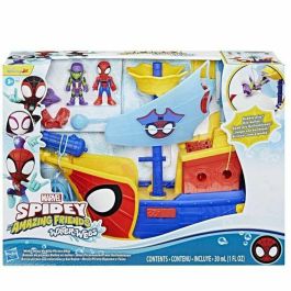 Hasbro Barco Pirata Spidey Burbujas y Telarañas de Agua, Marvel Spidey y sus Increíbles Amigos, HASG06665S0, a partir de 4 años