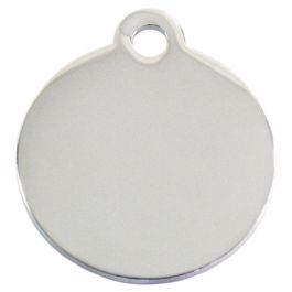 Placa identificativa para collar Imarc Circle Plateado