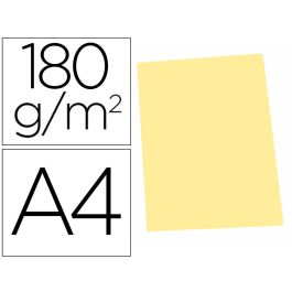 Gio Subcarpeta Simple Cartulina A4 180 gr Amarillo Pastel -Pack De 50U-