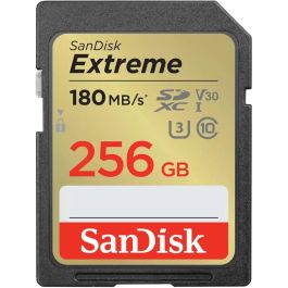 SanDisk Tarjeta de Memoria Extreme 256 GB SDXC UHS-I U3 V30 - 180MB/s Lectura, Resistente al Agua y Golpes, para 4K UHD Precio: 49.89999949. SKU: B1C3EQ26RA