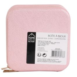 Home Deco Factory Joyero Viaje Colección Pour Elle Compartimentado Colores Surtidos