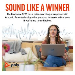 HP Auriculares Estéreo Blackwire C8225-M USB-C/A Certificado para Teams Negro