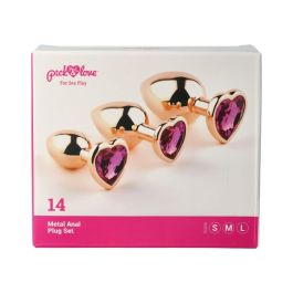 Plug Anal Pick&Love Nº 14 Dorado 3 Piezas (8,3 cm) (9,5 cm) (7,6 cm)