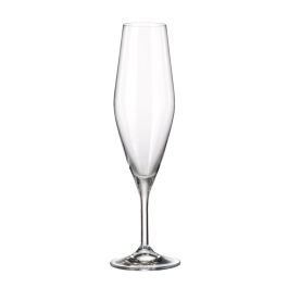 Bohemia Juego de 6 Copas de Champagne Colección Galaxia 210 ml - Juego Completo de Copas para Brindis y Eventos Especiales, 23 cm de Altura (4 Cajas)