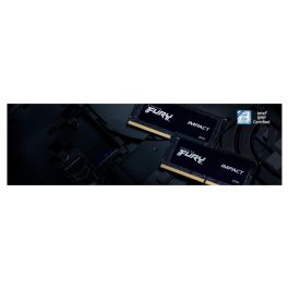 Kingston Memoria RAM Fury Impact 8GB DDR5 4800MT/s CL38 SODIMM para Portátil