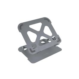 TooQ TQLRS0012-AL-G Soporte Portátil 11"-17.3" Ajustable Altura e Inclinación, Plegable, Ventilación Óptima, Gris para Oficina y Casa